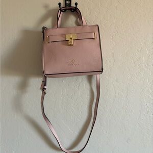 Nanette Lepore Blush Crossbody Bag with Gold Lock